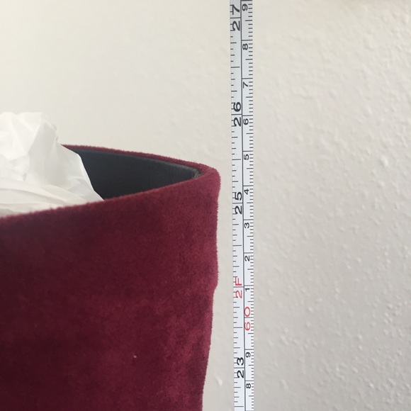 Jeffrey Campbell Burgundy Suede Knee Boots 10 - Picture 3 of 11